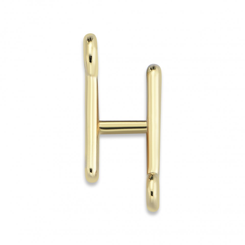 Personalized Initial Gold Bracelet 'H'